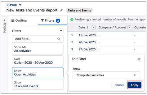 You can make the With. . Salesforce report filter logic syntax